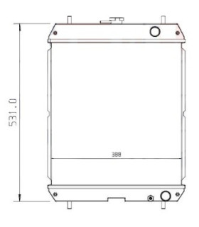 RADIATOR SUITABLE FOR  YANMAR VIO 35-3