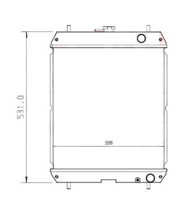RADIATOR SUITABLE FOR  YANMAR VIO 35-3
