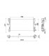 RADIATOR SUITABLE FOR FIAT DUCATO 2L3 PEUGEOT BOXER 2L3 1382422080 1382422080