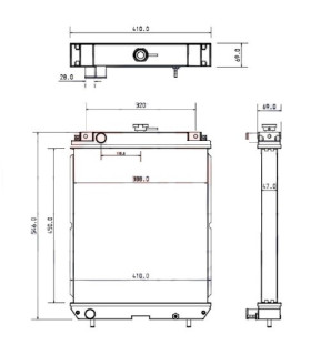  Radiateur eau pour SCANIA Série P 95-04 