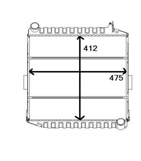 RADIATOR SUITABLE FOR DEUTZ AGROTRON 106 110  115 470 480 485 490 495 600  605 615 620 630 645 80 85 90 100