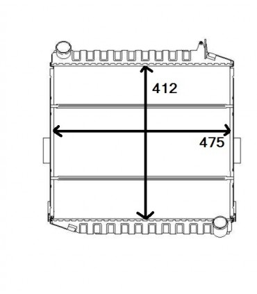 RADIATEUR EAU DEUTZ AGROTRON 106 110  115 470 480 485 490 495 600  605 615 620 630 645 80 85 90 100