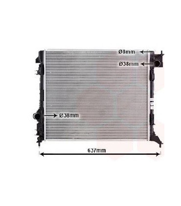 RADIATOR SUITABLE FOR  RENAULT NISSAN NISSAN QASHQAI II 2140000Q3LC