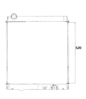 RADIATOR FOR MITSUBISHI CANTER FUSO 559175 MBFME409584   ME409584   ME417294