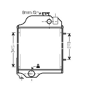 RADIATOR SUITABLE FOR JOHN DEERE 2020