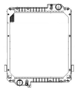  Radiateur eau pour SCANIA Série P 95-04 