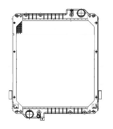  Radiateur eau pour SCANIA Série P 95-04 