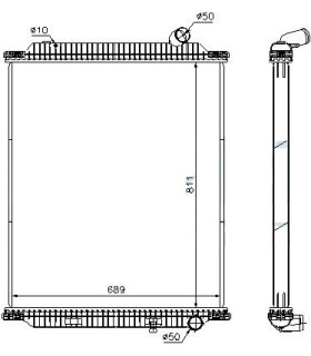  Radiateur moteur MERCEDES Atego