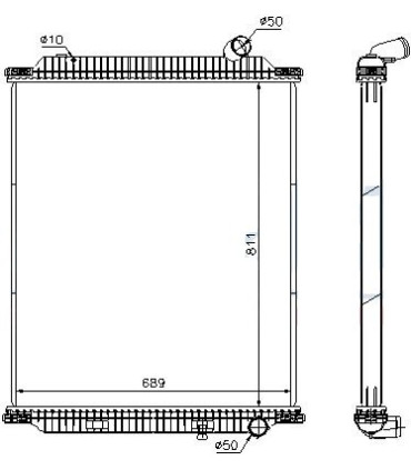 RADIATOR SUITABLE FOR  RENAULT TRUCK 5010315741  5010619802 5010619803 5010619804 5010619804