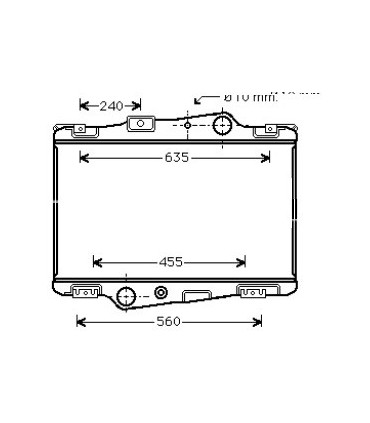 RADIATEUR EAU VOLVO VOLVO TRUCKS F10 F12 VO730601 0475701 1664500 5003345