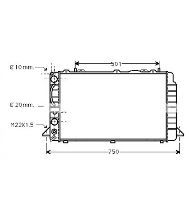 RADIATOR SUITABLE FOR AUDI 8AO121251 8A0121251