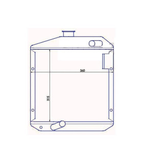 RADIATOR SUITABLE FOR YANMAR 12146844500
