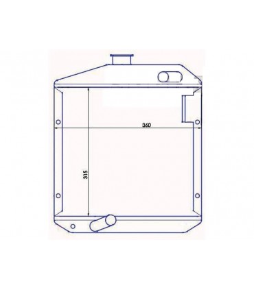 RADIATOR SUITABLE FOR YANMAR 12146844500