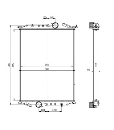 RADIATEUR EAU NEOPLAN 032106130 032106140 11008992 155297511 1605203