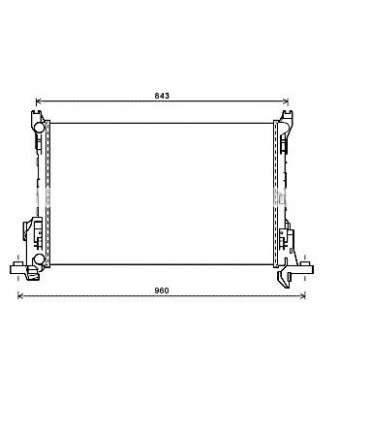 RADIATOR SUITABLE FOR RENAULT TRAFIC 214104344R 93868353