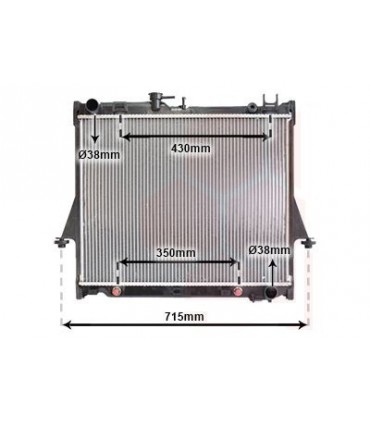 RADIATEUR EAU ISUZU D-MAX 2L4 3,0L
