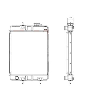  Radiateur eau pour SCANIA Série P 95-04 