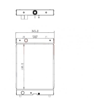 RADIATEUR EAU HITACHI 4440024
