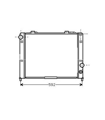RADIATOR SUITABLE FOR ALFA ROMEO 60585281 71735376
