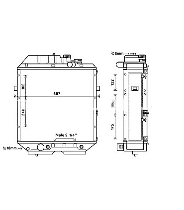 Radiateur moteur RENAULT R10