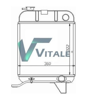 RADIATEUR EAU POUR PEUGEOT 404 ESSENCE