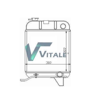 RADIATOR SUITABLE FOR PEUGEOT 404 ESSENCE