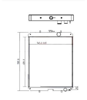 RADIATOR SUITABLE FOR KUBOTA KX80- 3 ALPHA 3