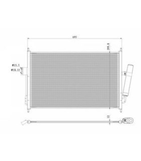 CONDENSER  ISUZU D MAX 2L5 8980526342 8980526343 8-98052634-3 98052634