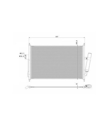 CONDENSER  ISUZU D MAX 2L5 8980526342 8980526343 8-98052634-3 98052634