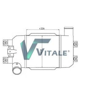 Radiateur moteur Tracteur Renault Agri: R 551 /556 / R 651 / 652 / 681