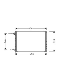 Condensatore per condizionatore New Holland 52465378