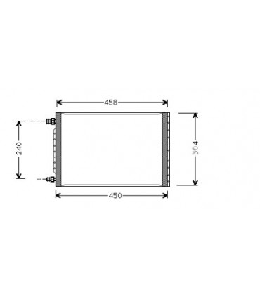 Condensatore per condizionatore New Holland 52465378