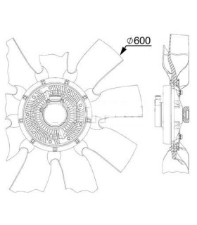 FAN CLUTCH MASSEY FERGUSON 4353861M92
