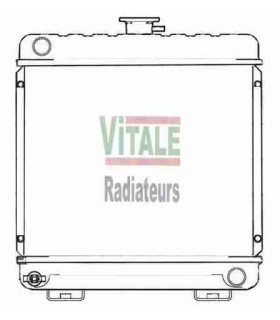 RADIATEUR EAU KUBOTA D720-722