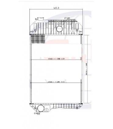 Radiatore acqua CATERPILLAR C6.6 MN222310-7290 MN2223107290