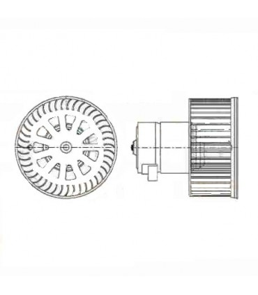 Radiateur moteur pour PEUGEOT 204 / 304