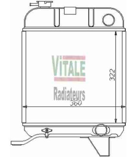 Radiateur moteur pour PEUGEOT 204