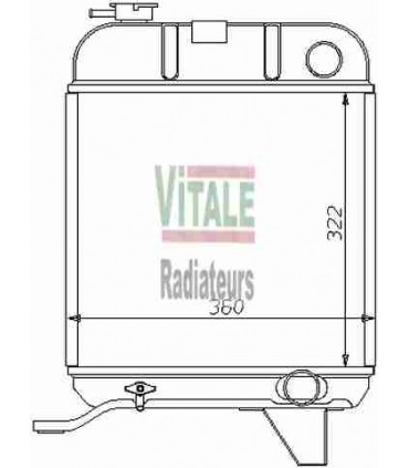 Radiateur moteur pour PEUGEOT 204 / 304