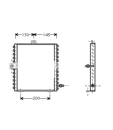 CONDENSEUR CLIMATISATION PORSCHE 911 TURBO 93057305301