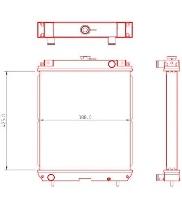 RADIATOR SUITABLE FOR KUBOTA 8781219901501 87812-199-01501