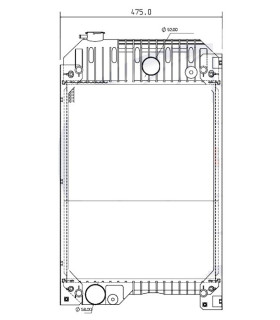 Kühler für Caterpillar Sandvik MN422310-7981 MN4223107981
