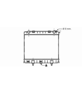  Radiateur eau pour SCANIA Série P 95-04 