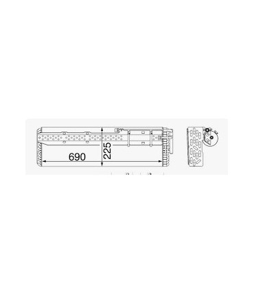 EVAPORATEUR CLIMATISATION POUR FENDT F260550010130
