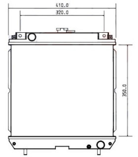  Radiateur eau pour SCANIA Série P 95-04 