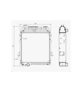 RADIATEUR EAU CATERPILLAR 7E-4639  7E4639