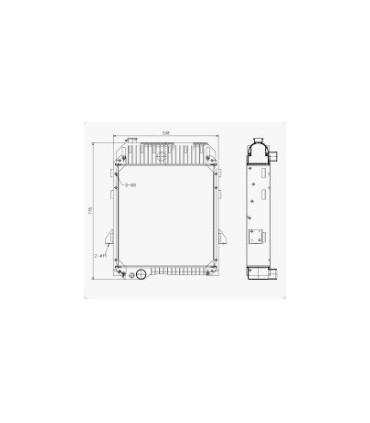 Radiatore ad acqua CATERPILLAR 7E-4639 7E4639