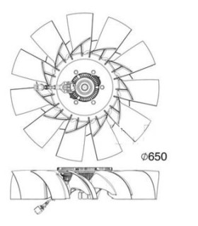 Giunto viscoso per Renault 7421983189