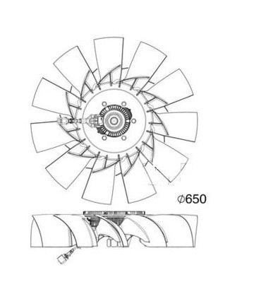 Giunto viscoso per Renault 7421983189