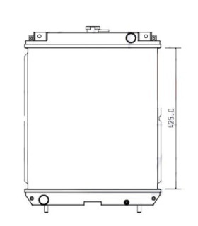 Radiatore ad acqua DAIHATSU DM 950 serie DTH