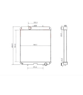 Radiatore ad acqua CASE 440